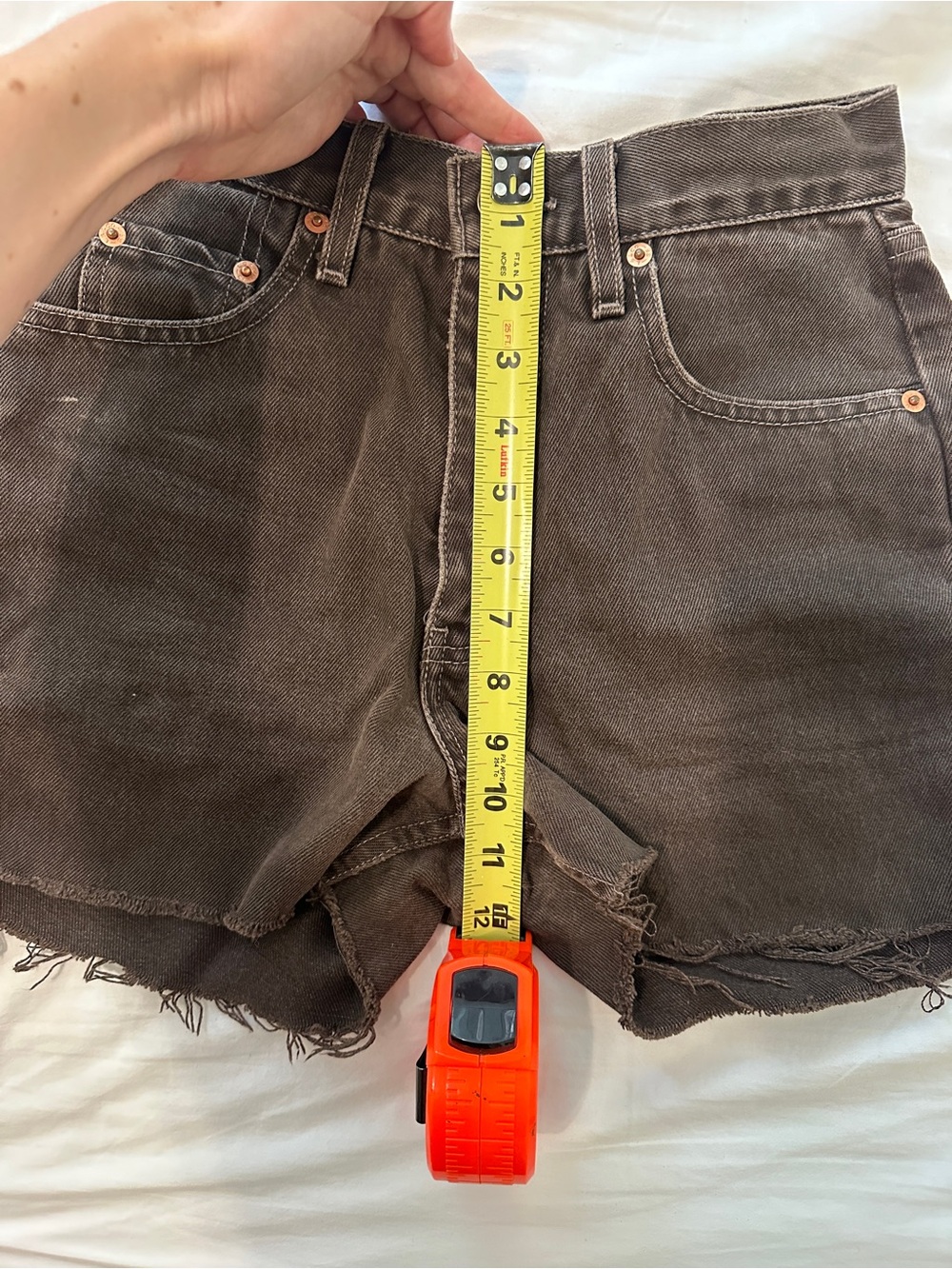 Vintage Levi’s Chocolate Brown Cutoff Jean Shorts - Picture 4 of 5